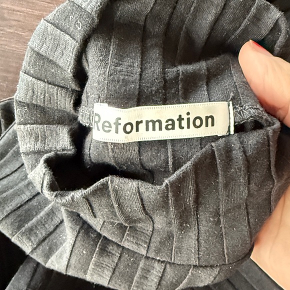 Reformation Ribbed Mini Dress S - Picture 6 of 7